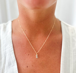 Pearl Initial Necklace