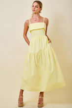 Load image into Gallery viewer, Lemon Drop Dreams Midi Dress