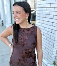Load image into Gallery viewer, Mocha Moments Midi Dress