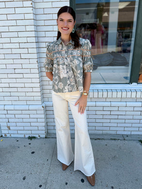 The Petal Sage Top