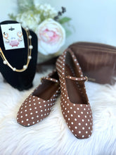 Load image into Gallery viewer, A Dotted Darling Ballet Flat-Brown