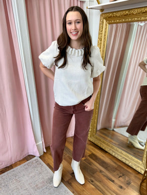 Ivory Elegance Top