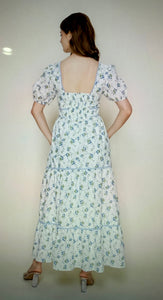 Whispers in Blue Maxi Dress