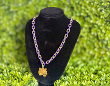 Load image into Gallery viewer, Purple Ezzy Chain Necklace