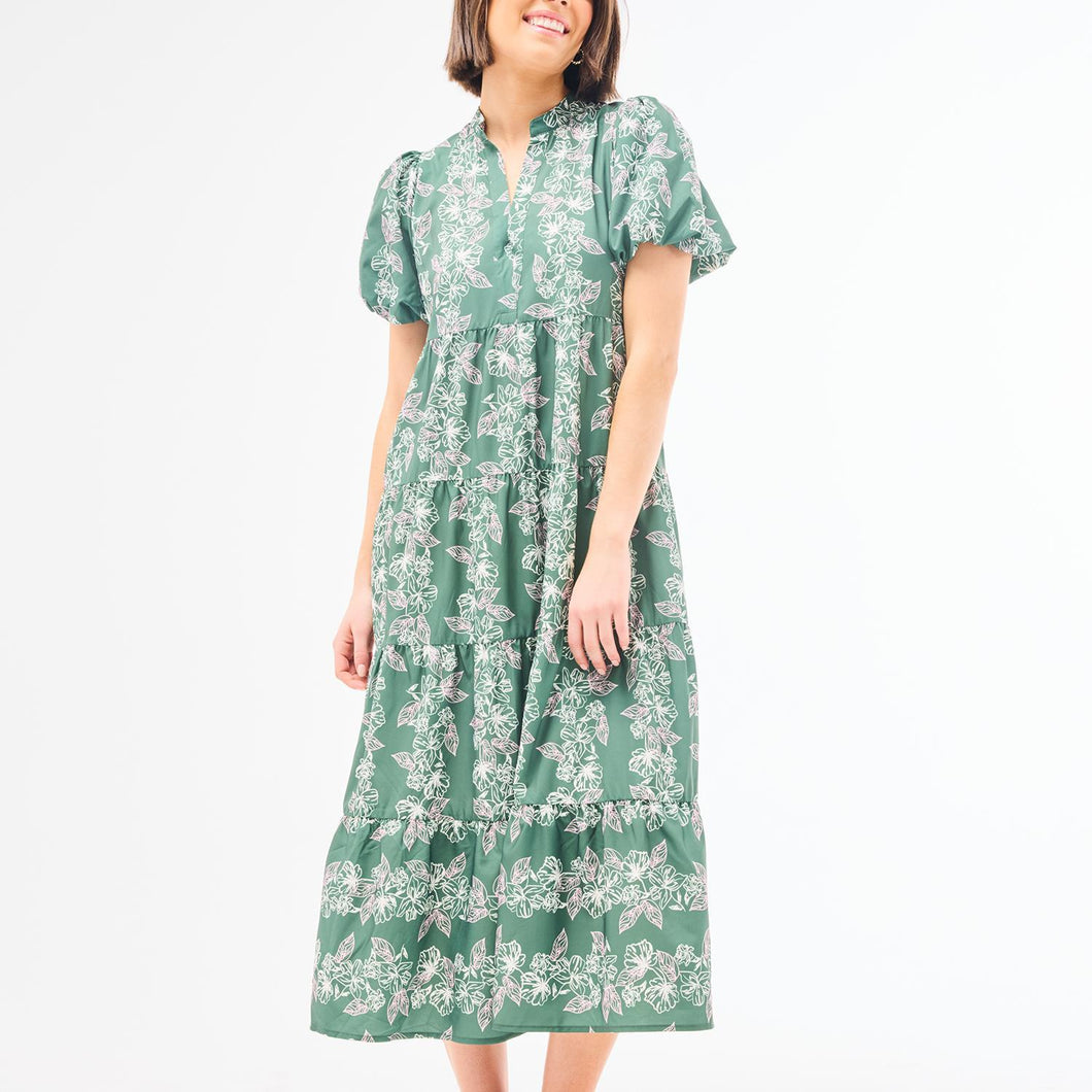 The Kinsley Secret Garden Midi Dress