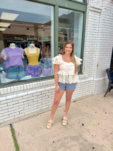 The Danielle Dainty Peplum Top