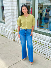 Load image into Gallery viewer, Blue Moves Wide Leg Denim