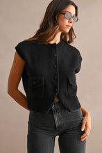 Load image into Gallery viewer, A Little Lovely Knit Vest-Black