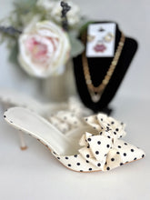 Load image into Gallery viewer, The Pretty in Poise Heel-Black Polka Dot