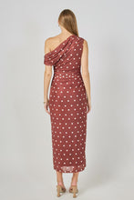 Load image into Gallery viewer, Dotty In Mocha Maxi Dress