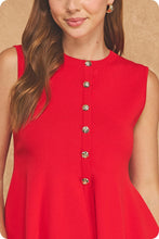 Load image into Gallery viewer, The Ruby Royale Peplum Top