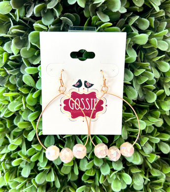 Pink Opal Dangle Earrings