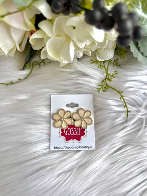 The Alyssa Pearl Floral Studs