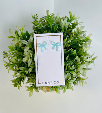 The Kiley Mini Bow-Dahlia Blue