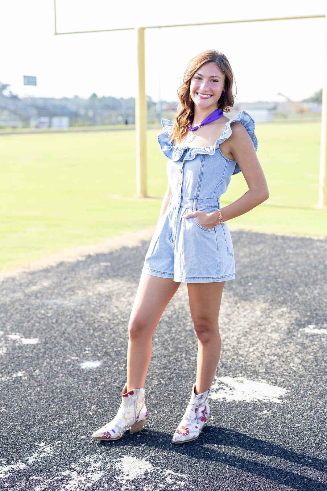 All in One Cutie Denim Romper