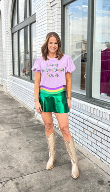 Let the Good Times Roll Skirt-Green