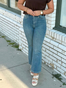 Retro Rinse Flare Jeans