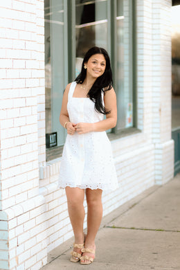 Holding On to Love Eyelet Dress