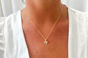 Pearl Initial Necklace