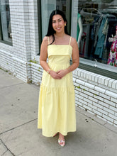 Load image into Gallery viewer, Lemon Drop Dreams Midi Dress