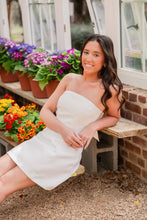 Load image into Gallery viewer, Charmed Closure Mini Dress - White