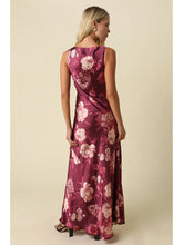 Load image into Gallery viewer, Wine &amp; Wildflowers Midi Dress