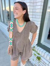 Load image into Gallery viewer, Meet Me for Mocha Romper