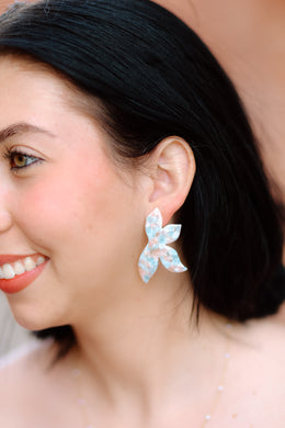 The Ivy Earring-Mint Shell