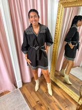Load image into Gallery viewer, Midnight Magnolia Mini Dress