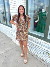 Load image into Gallery viewer, Rustic Bloom Mini Dress