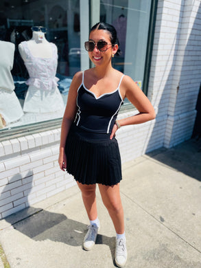 Simply Candid Athleisure Skirt-Black