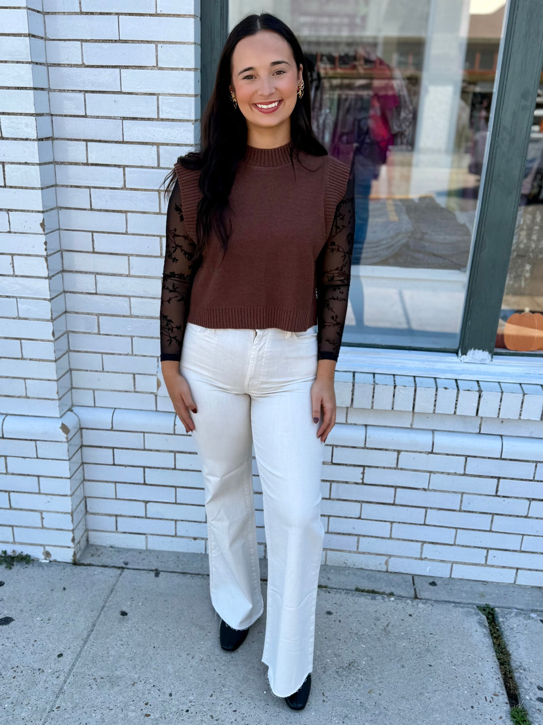 Espresso Escape Sleeveless Sweater