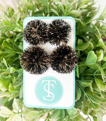 Pom Pom Earrings