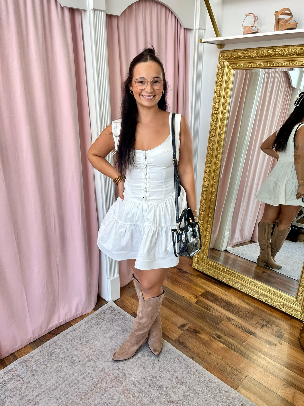 The Pure Porcelain Mini Dress