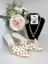 Load image into Gallery viewer, The Pretty in Poise Heel-Black Polka Dot