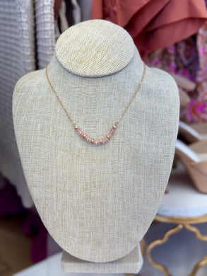 Crescent Colored Necklace