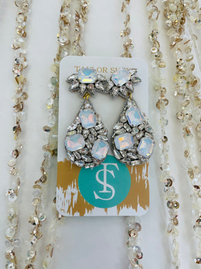 Icy Blue Drop Earrings
