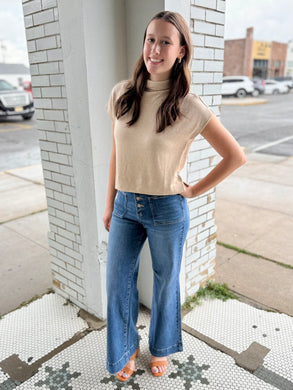 The Russet Glow Knit Sweater-Oatmeal