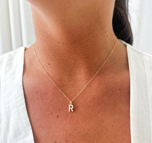 Pearl Initial Necklace