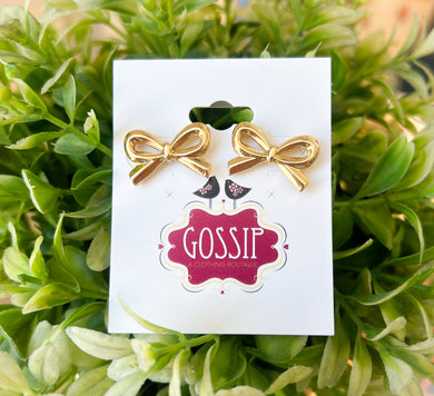 Put a Bow Stud Earrings