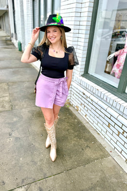 Knot Your Average Skort-Lavender