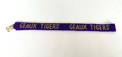 GEAUX TIGERS beaded Purse Strap