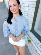 Load image into Gallery viewer, A Sunday in Blue Checkered Top