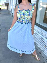 Load image into Gallery viewer, The Rosy Ruffle Midi Dress