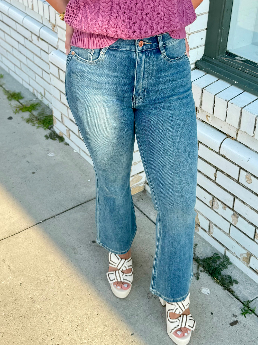 Retro Rinse Flare Jeans