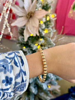 Etched Textured Stretch Bracelet