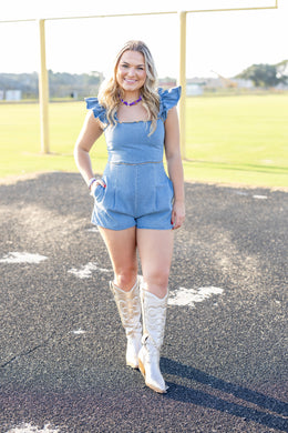 The Indigo Icon Denim Romper