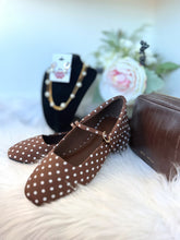 Load image into Gallery viewer, A Dotted Darling Ballet Flat-Brown