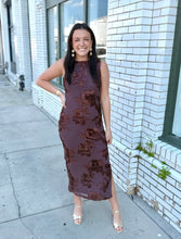 Load image into Gallery viewer, Mocha Moments Midi Dress