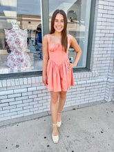 Load image into Gallery viewer, Coral Crush Mini Dress